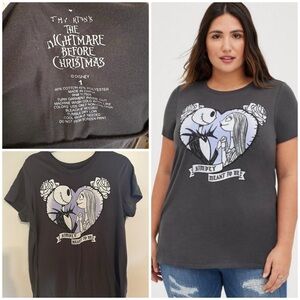 Torrid Classic Fit Crew Tee - Nightmare Before Christmas Vintage Top
